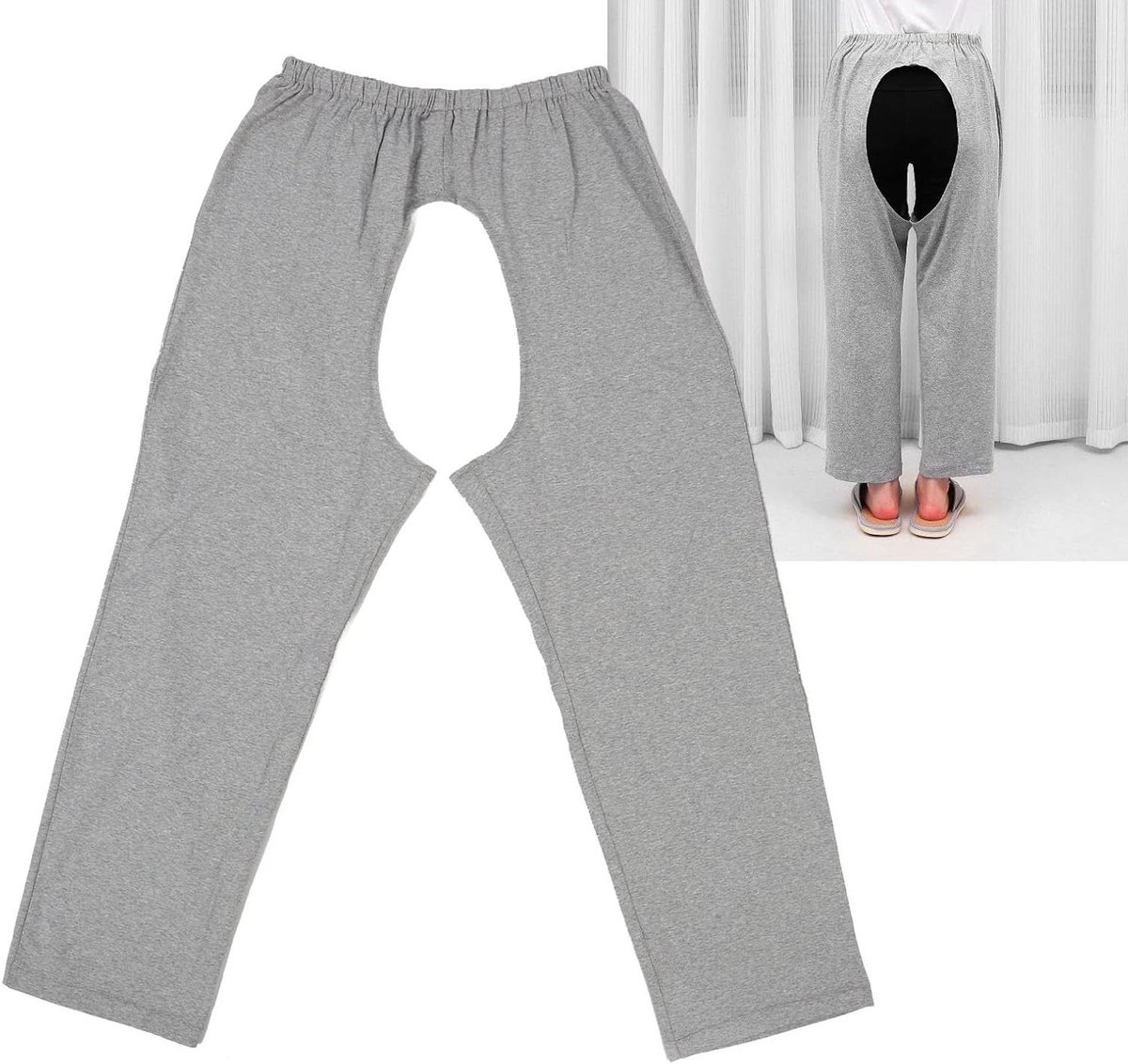 Allecto - Urine incontinentie verzorgingsbroek - Oudere verzorgingsbroek - Wasbaar - Voor ouderen - Stoma en fistelchirurgische patiënten - Geschikt voor mannen en vrouwen - Grijs.
