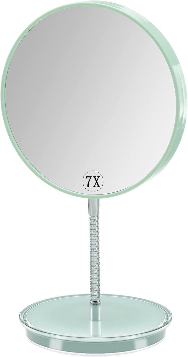 Make-up Spiegel met Standaard Dubbelzijdig en 7x Vergroting