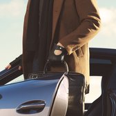 Zwarte Vingerloze Autohandschoenen van Schapenleer