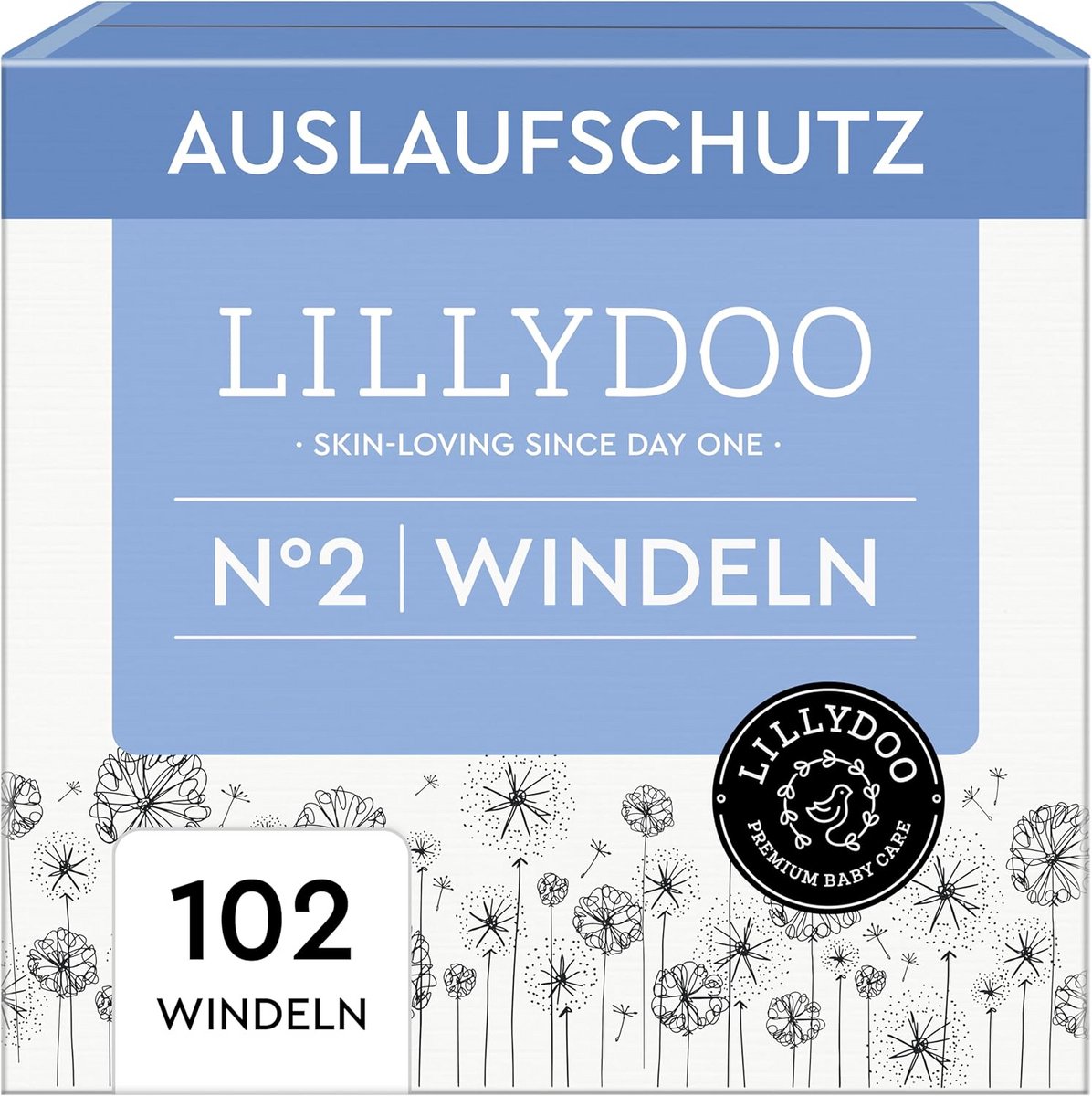 Huidvriendelijke Baby Luiers Maat 2 (4-8 kg) - 102 Stuks met Lekbeveiliging