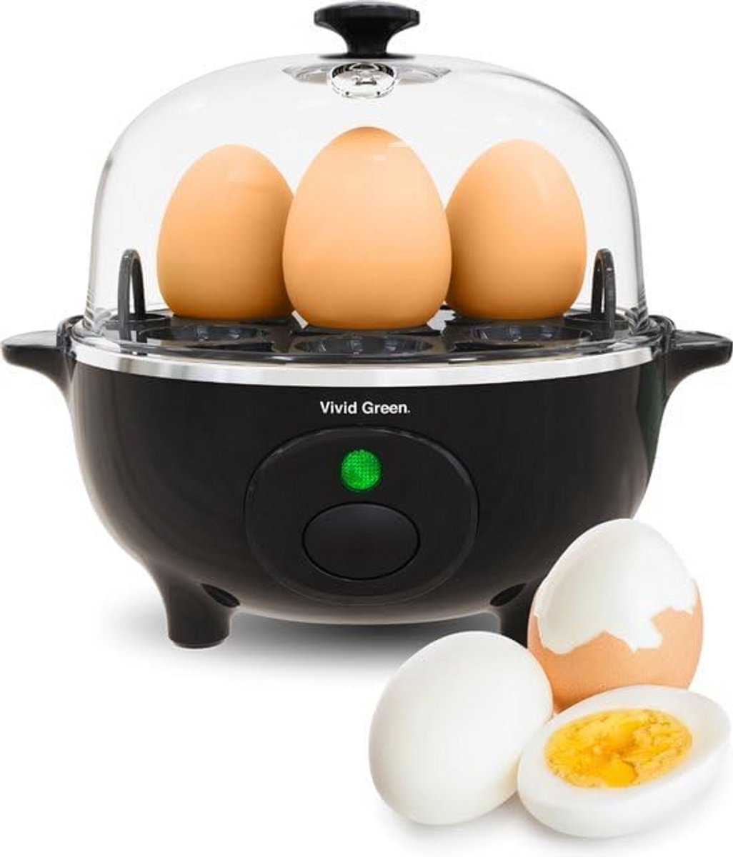 Multifunctionele Eierkoker voor 7 Eieren, Koken Pocheren Stomen