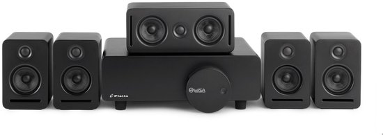 5.1 Surround Sound Systeem - Draadloos - Dolby Atmos - WiSA Certified - THX Tuned - Zwart van Platin. — afbeelding 2