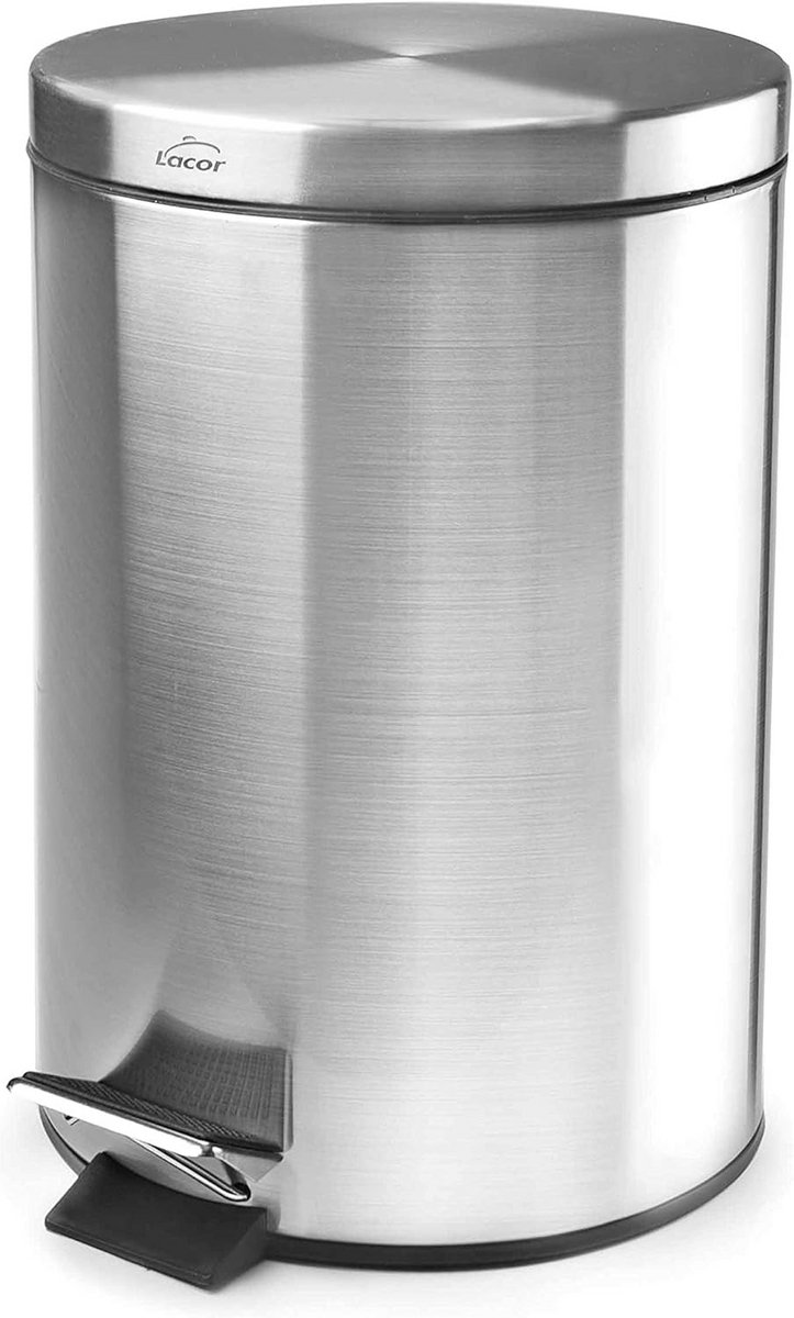 RVS Pedaalemmer (12 Liter) - Hygiënische Keuken- en Badkamerprullenbak