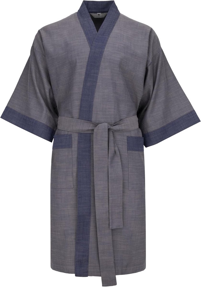 Herren Kimono Badjas 100% Katoen Premium Kwaliteit