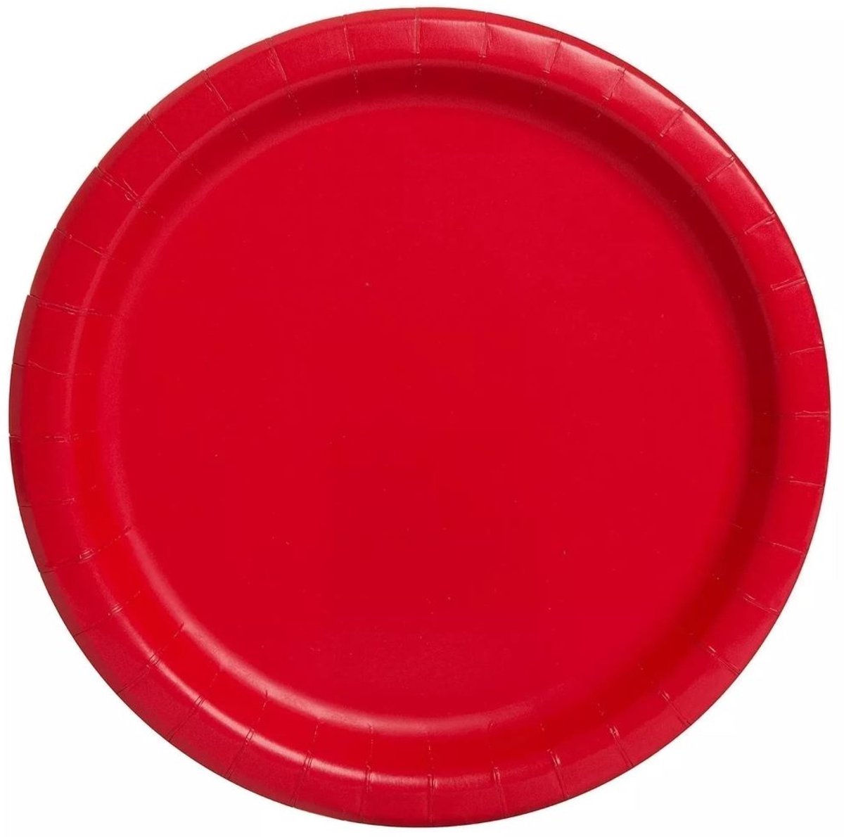 8 papieren bordjes Vera rood 23cm