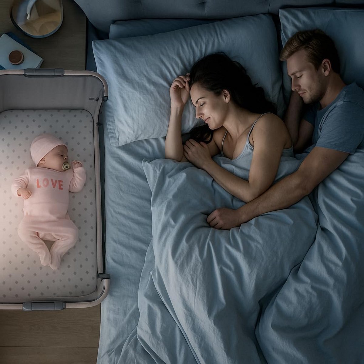 3-in-1 Babywieg en Box - In Hoogte Verstelbaar & Meegroeimodel tot 3 Jaar - Grijs