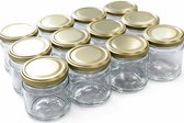 Bocaux en Verres 210ml 12 pièces - pots à confiture - bocaux de conservation - bocaux de conservation