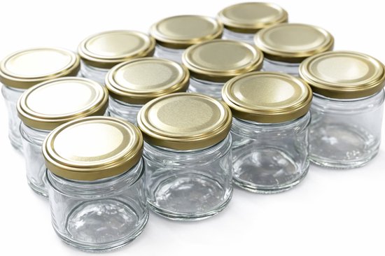 Bocaux en Verres 210ml 12 pièces - pots à confiture - bocaux de conservation - bocaux de conservation