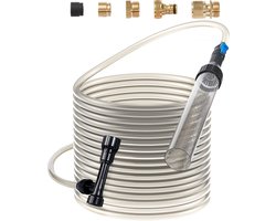 VEVOR Aquariumstofzuiger Aquariumgrindreiniger 15m PVC-Slang Aquariumgrindreiniger Sifon Aquariumreiniger 3 Soorten Messing Adapters voor Het Reinigen van Grind en Zand in Aquarium