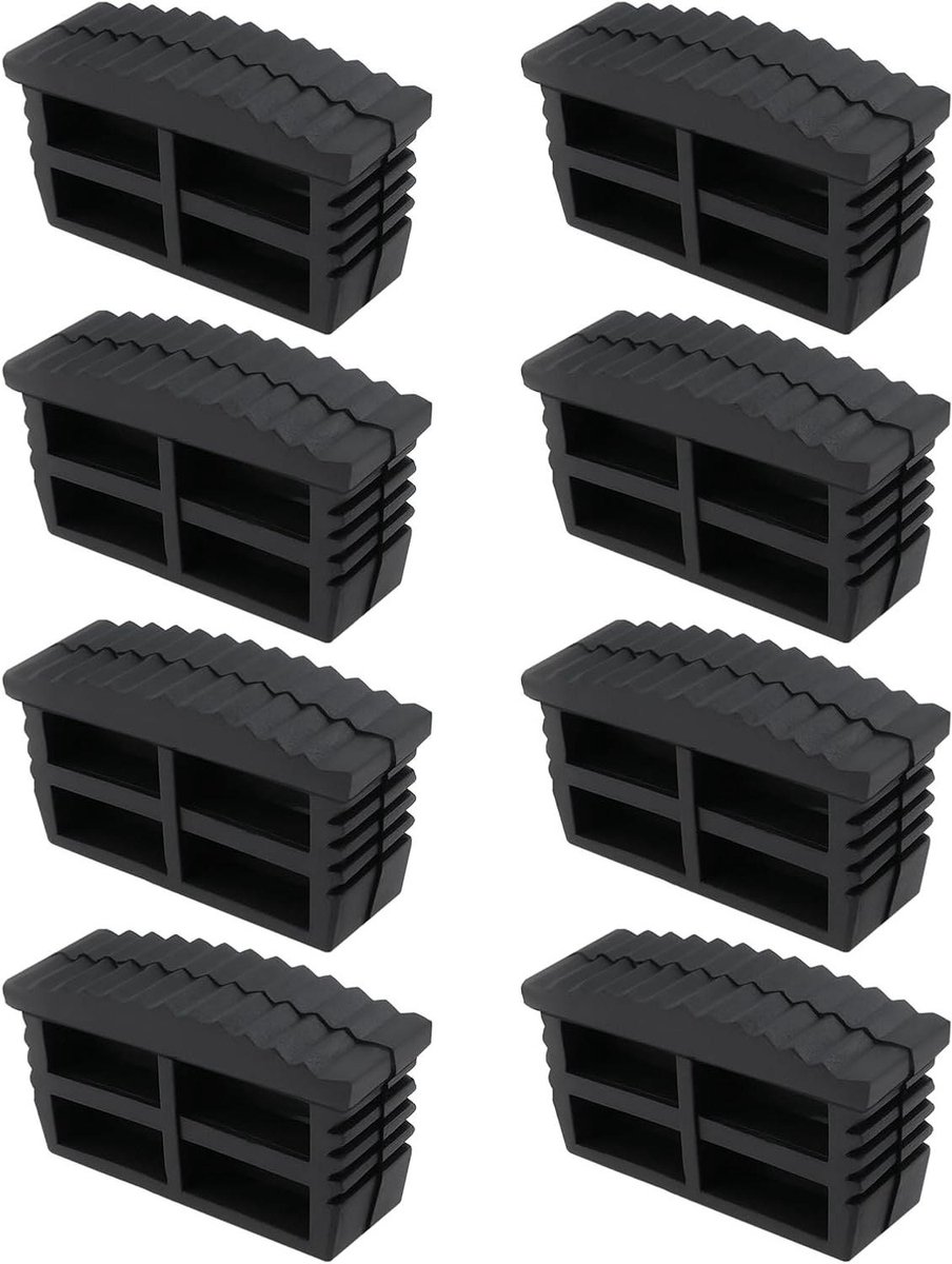 Allecto - Rubberen ladder voetjes - Antislip - Grijs - Vervanging - Stapladder - Bescherming - Aluminium ladder - Geschikt voor trapeziumvormige voeten - Grijs - 8 stuks