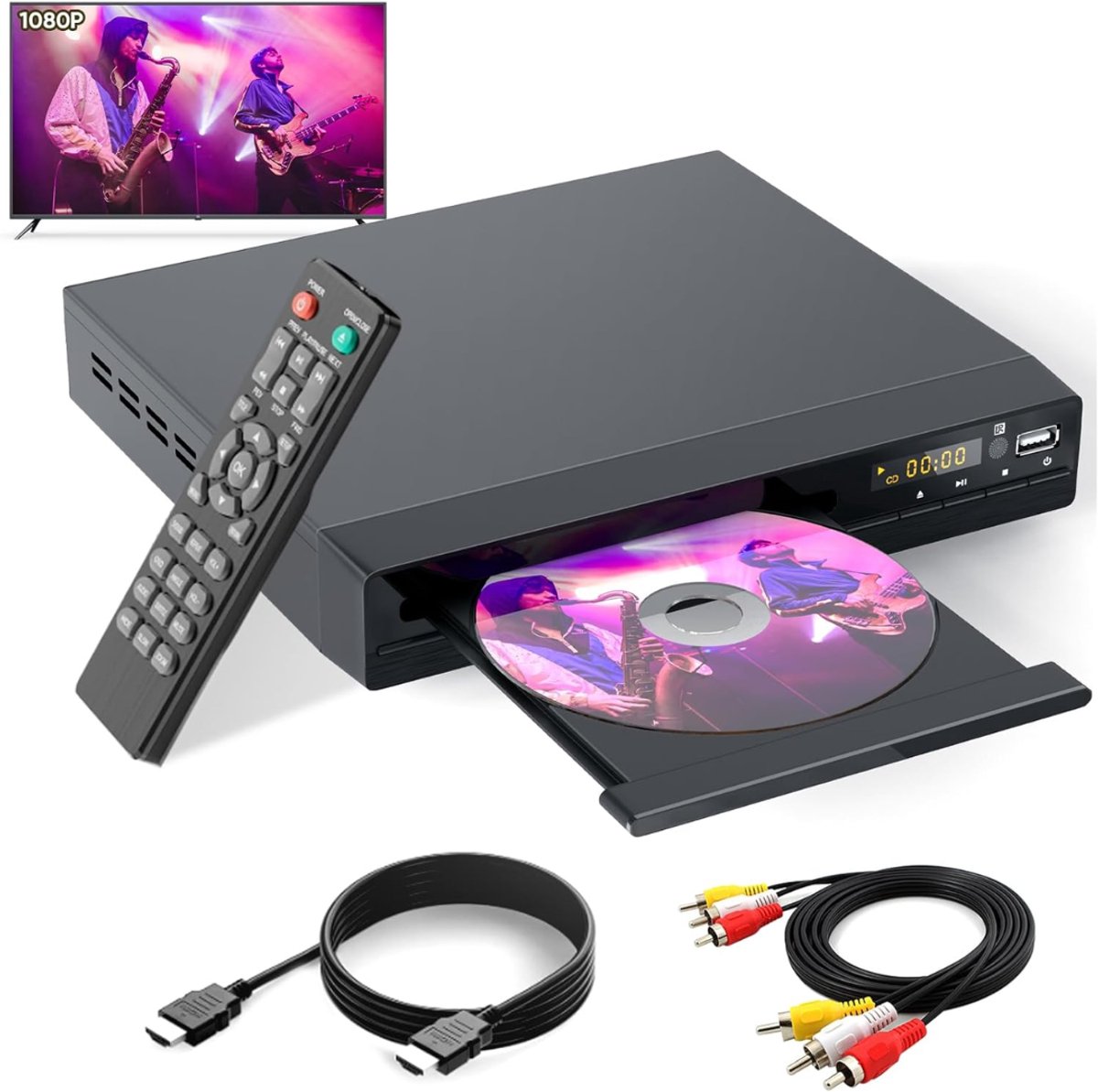 NBAP® DVD Speler met HDMI - Externe DVVD Speler - Zwart