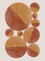 IXXI Burnt Orange Bols - Décoration murale - Abstrait - 80 x 60 cm