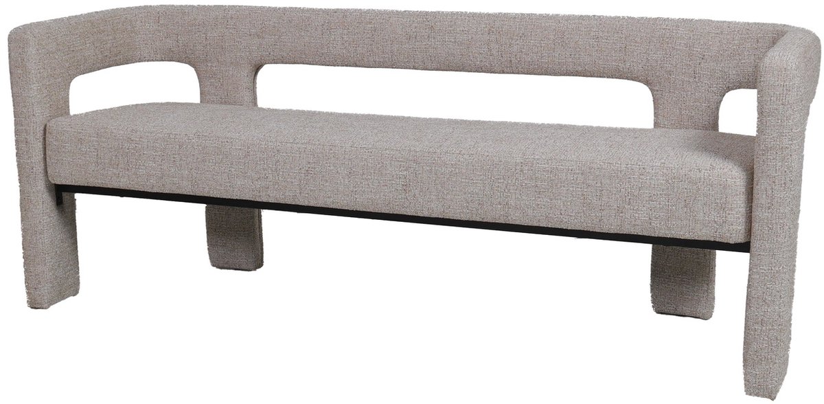 DÉJA Living Eetkamerbank Seto - Beige Stof - 168x54x68cm