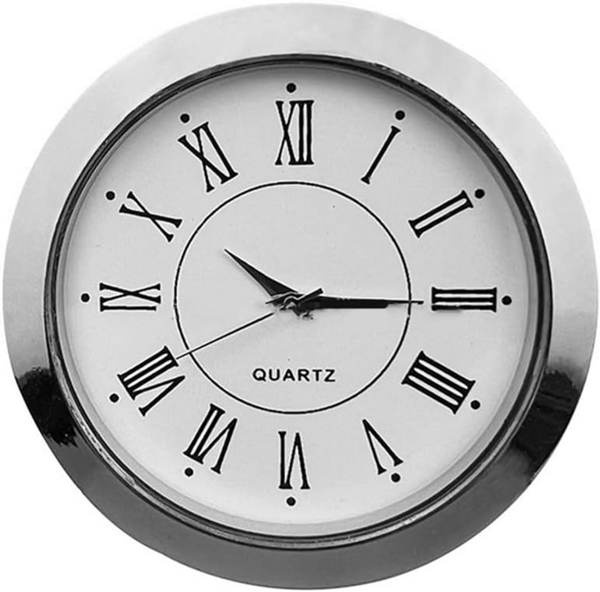 Ronde Klok Insert met Romeinse of Arabische Cijfers 55mm