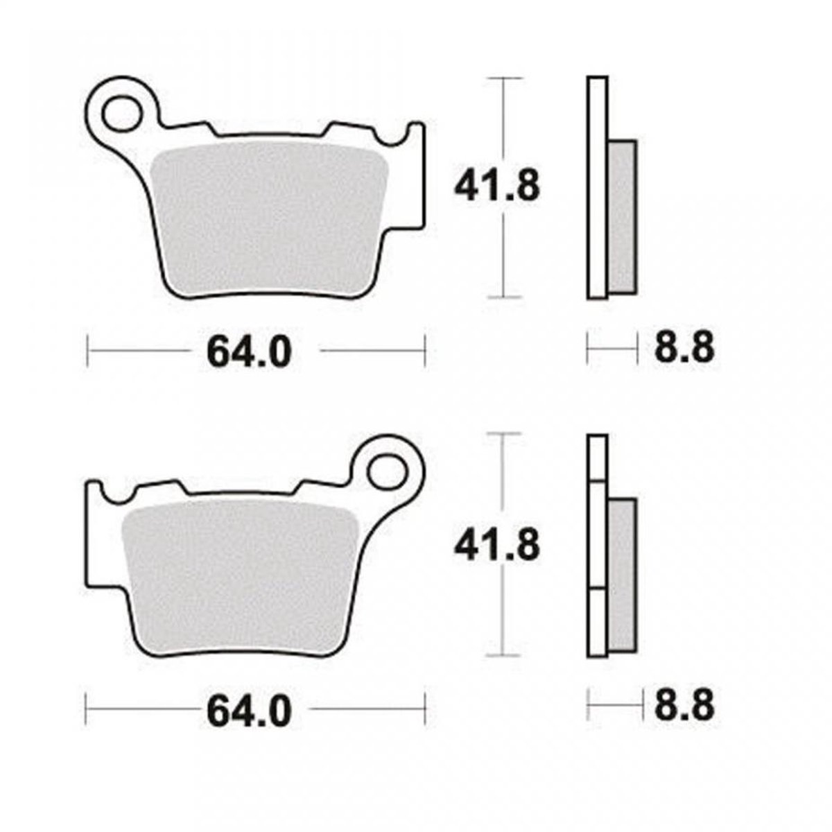 Plaquette de frein origine pour Moto Husqvarna 511 TE 2011 à 2013 AR / 47213090000 Neuf