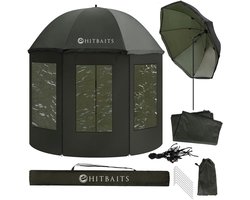Hitbaits Alpha - Visparaplu - Waterdicht - 240 cm