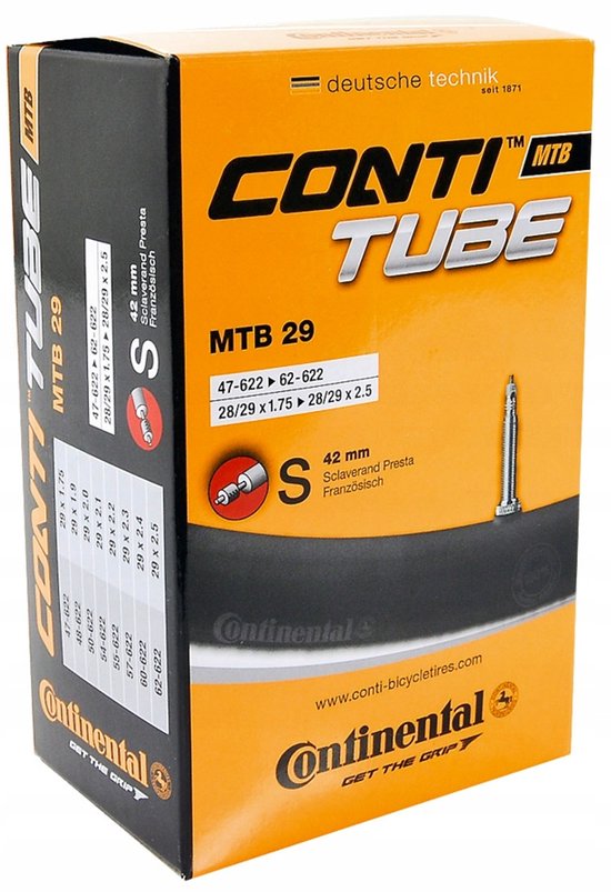 Continental Binnenband Mtb 29 Inch (47/62-622) Fv 42 Mm van Continental — afbeelding 2