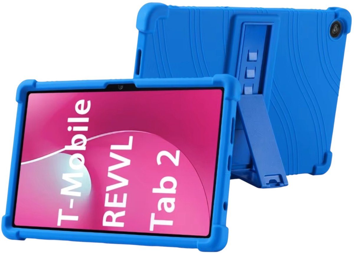 EtuiTab Serie - Siliconen Tablet Hoes - Voor T-Mobile T Tablet 2 5G - 10.1 Inch - Blauw