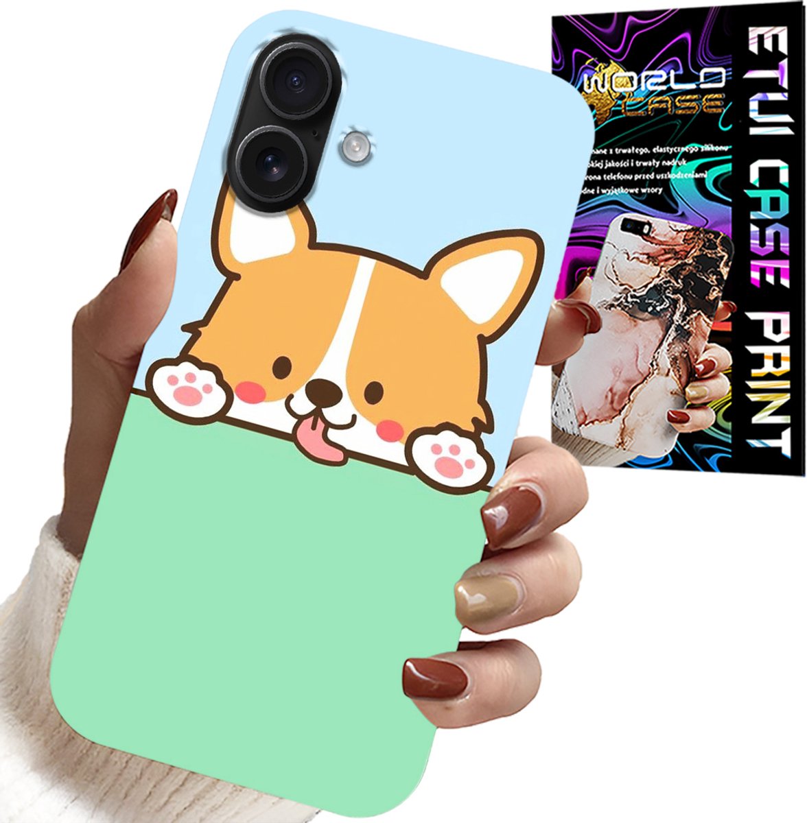 HOESJE VOOR IPHONE 16 PLUS - LEUKE HONDEN MET SPROOKJESPATROON