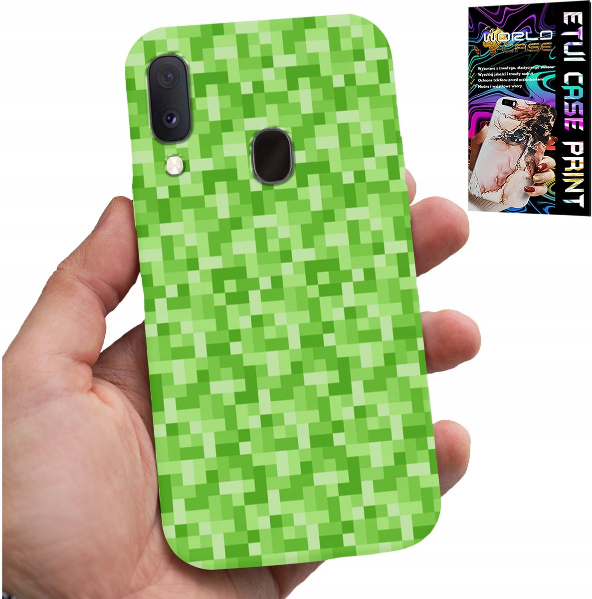 HOESJE VOOR SAMSUNG GALAXY A20E - SPELPATRONEN UIT DE GAME PIXEL PIXELS ACHTERKANT