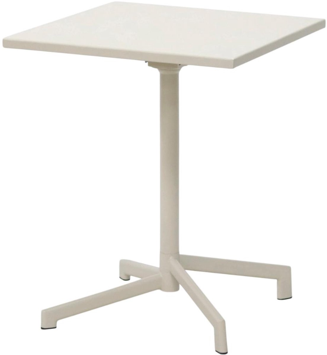 Adam tuin cafétafel 60x60 cm inklapbaar zandkleurig.