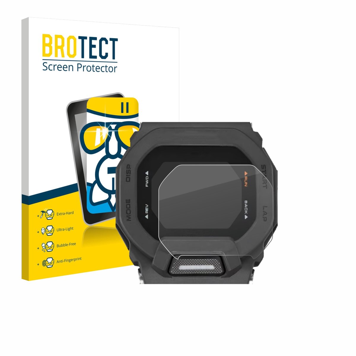 Screenprotector voor Casio G-Shock GBD-200 Beschermglas transparant