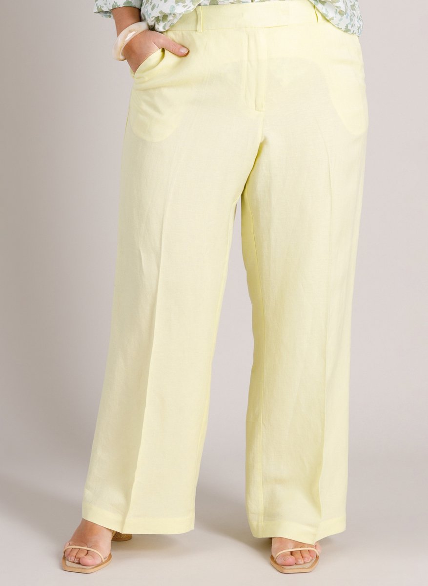 YEST CURVE Hedwig Essential Bottoms - Pastel Yellow - maat W4(54/56) / L32