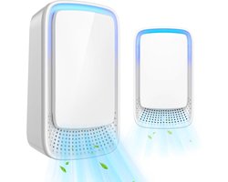 GELLDG 2 Stuks Mini Luchtreinigers - Plug-in Negatieve Ionen Luchtreiniger - Luchtverfrisser met Langdurig Aroma - 10x6cm - Eenvoudige Bediening, Direct Gebruik Zonder Installatie - Geschikt voor Thuis en Kantoor - Kunststof