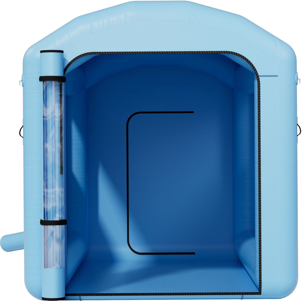 VEVOR Opblaasbare Spuitcabine 3 X 2,5 X 2,5 M, Spuitcabine Tent met 550 W Blower & Luchtfiltersysteem, Rond Dak, 210D Oxford Stof, Spuitverven voor Metalen Auto-Onderdelen — cadeau in Cadeau-ideeën - foto 2