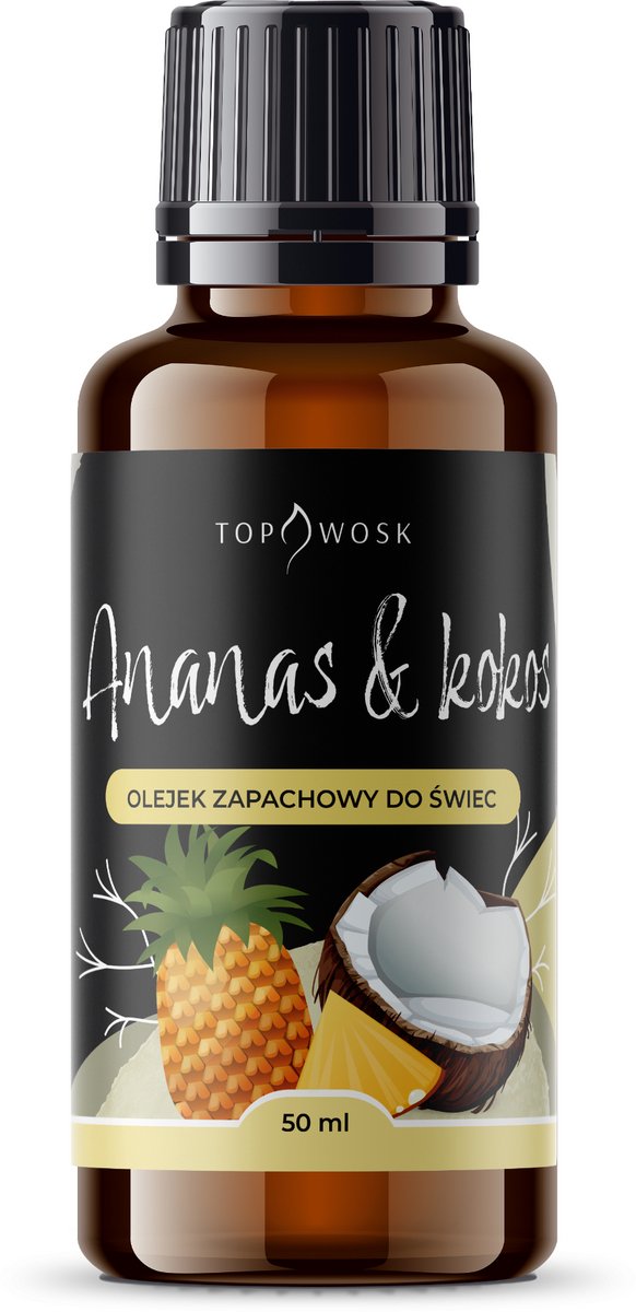 TopWosk - Geurolië voor Kaarsen - Ananas en Kokos - 50ml