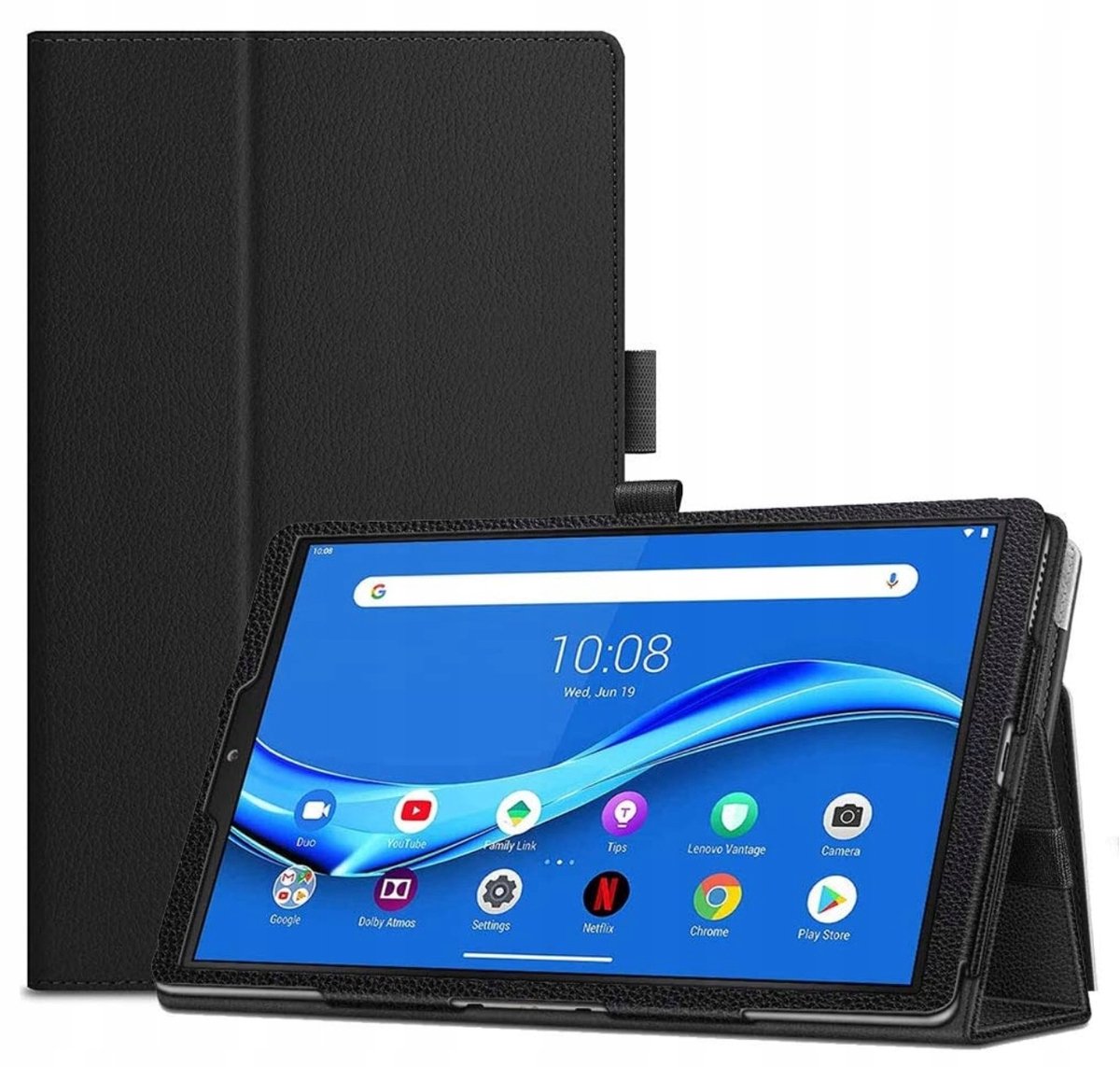 EtuiTab Lenovo Tab M10 - Tablethoes - Standfunctie - Draagbaar - Zwart