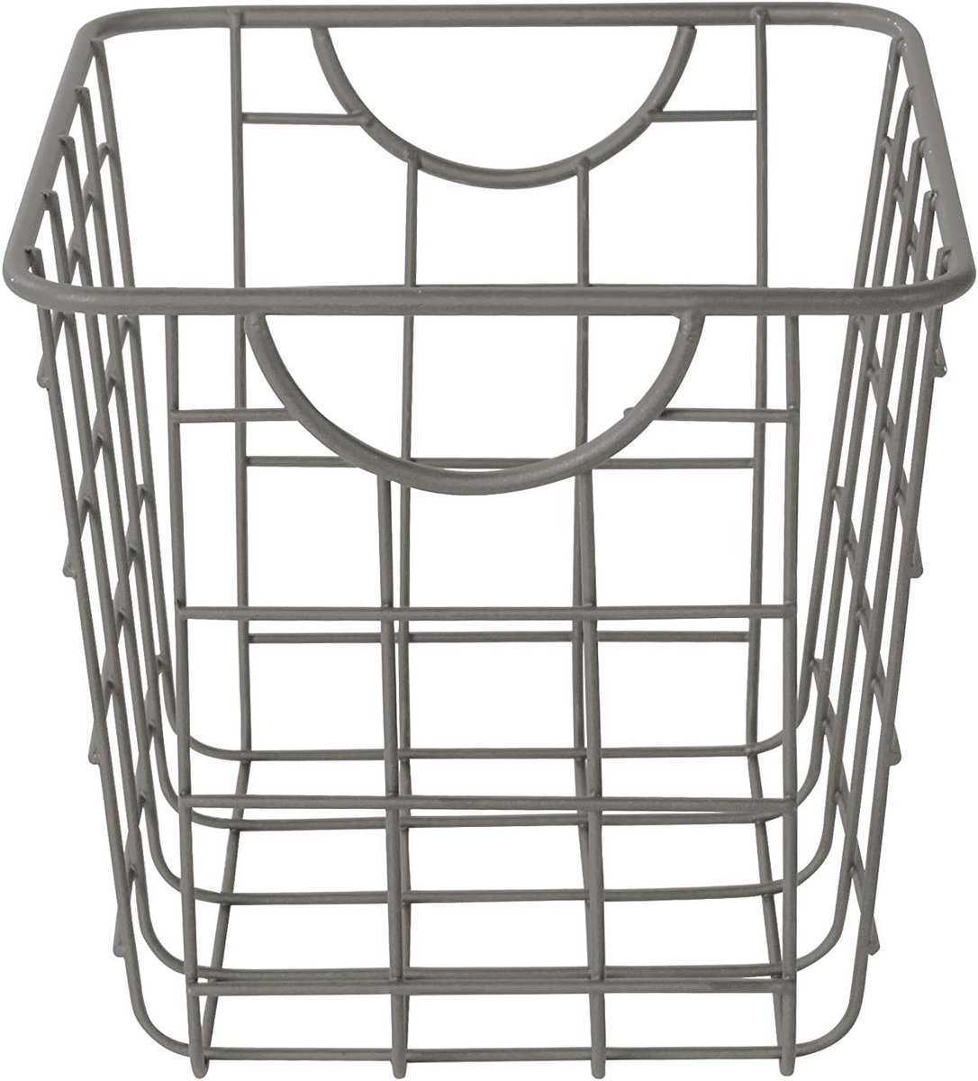 Opbergmand Staal - Decoratieve mand - Huis organiseren - Open draadontwerp - Industrieel grijs