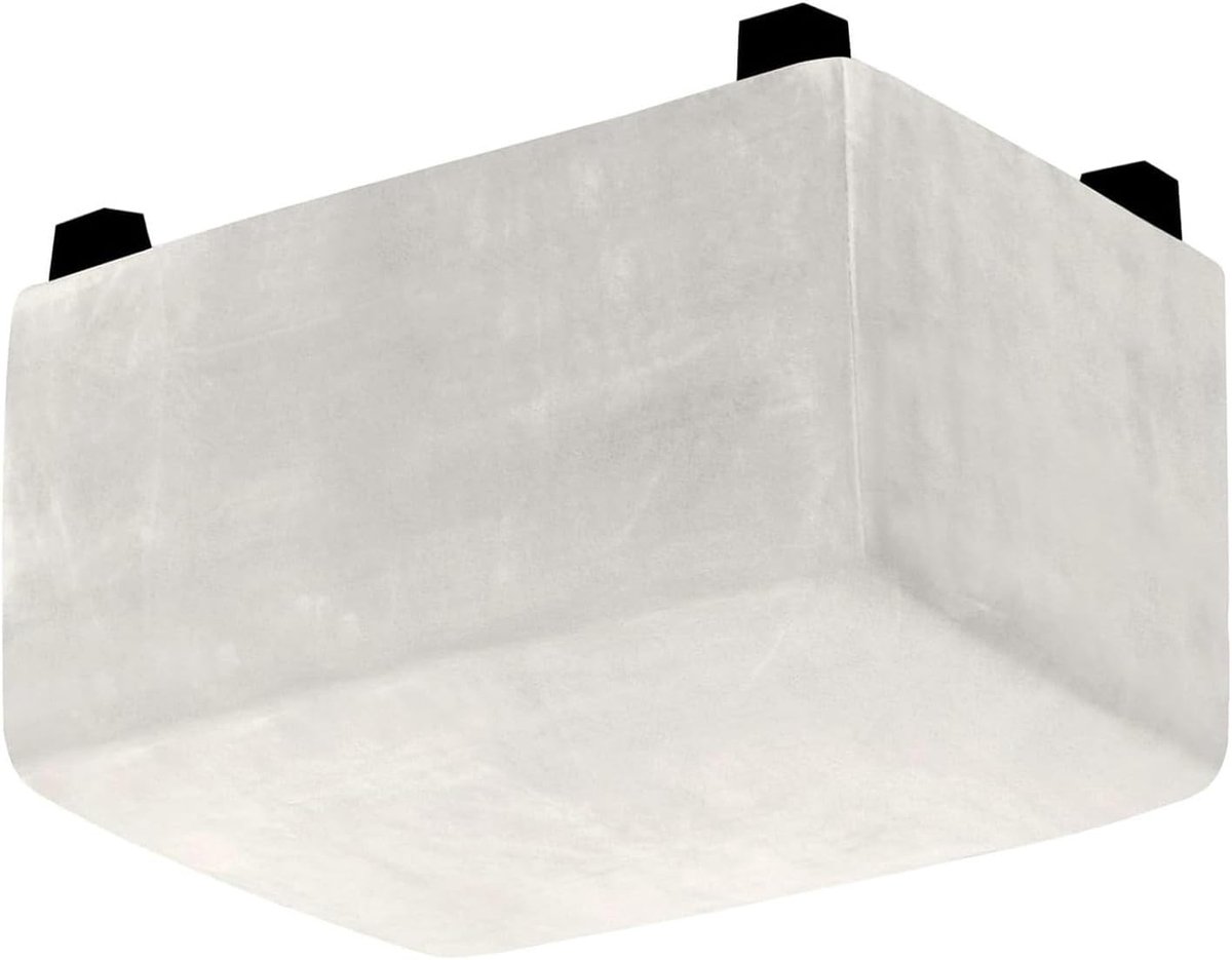 Fluweel Voetenbank Hoes - Ottomaanse Krukhoes - Meubel Bescherming - Elastische Onderkant - XL 83-101cm - Ivoor