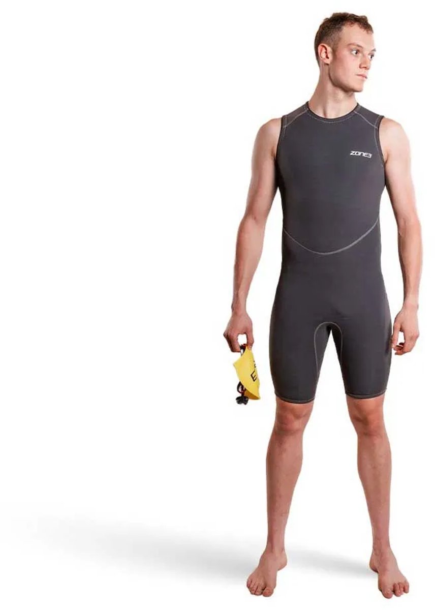Zone3 Yulex® Kneeskin Mouwloos Neopreen Pak Grijs L Man