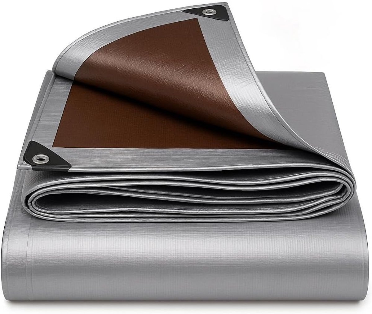Beschermend Zeil - Waterdicht Dekzeil - Tuin en Bouw - Scheurvast Uv-bestendig - 4m x 8m - Grijs