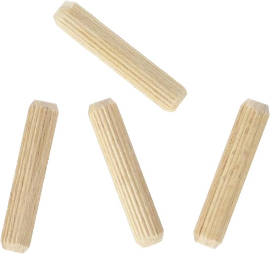 Kinsinder Houten Pluggen – 300 Stuks, 8x30 Mm, Eucalyptushout, Gegroefd, Voor Meubels En Doe-het-zelf Projecten 3 miniatura