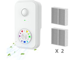 Luchtreiniger met negatieve ionen voor thuis en huisdieren | Luchtreiniger voor grote ruimtes - met stil, geurverminderend filter voor slaapkamer, kantoor, keuken, garage en badkamer