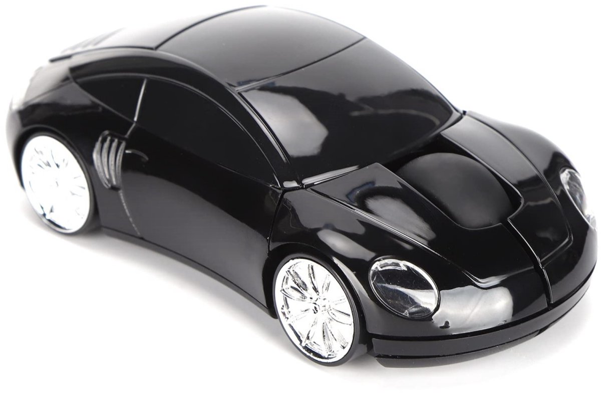 longziming -Draadloze optische muis - 2,4 GHz draadloze muis - ABS-kunststof - Ergonomisch ontwerp met stille klikken en ingebouwd compartiment voor USB-ontvanger - 1 stuk