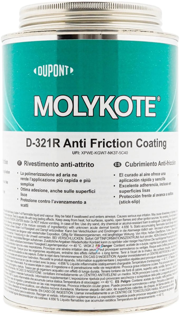 MOLYKOTE D-321R Glijlak 1kg - Montagepasta
