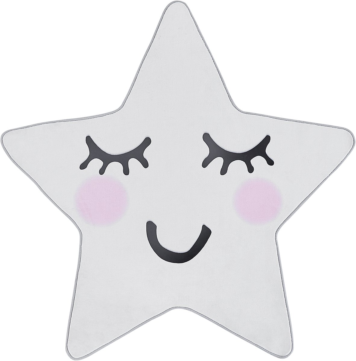 SIRIUS - Vloerkleed - Wit - 120 x 120 cm - Polyester