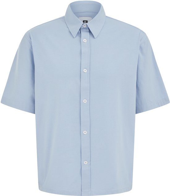 WE Fashion Heren regular fit jersey overhemd