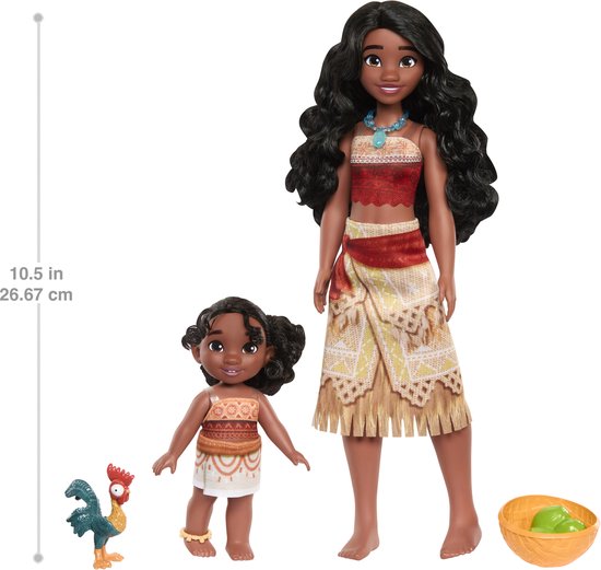 Mattel Moana 2 poppen set - speelgoed met accessoires en filmfiguren. — afbeelding 4