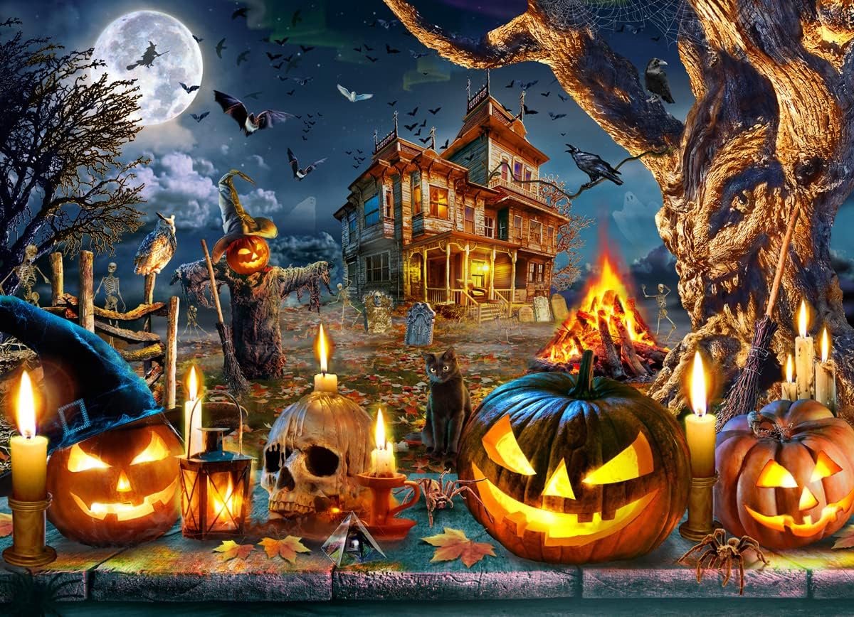 Halloween Nachtmerrie Legpuzzel 1000 Stukken Dunne Karton