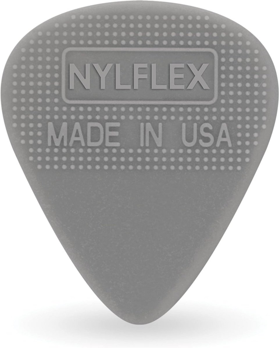 Medium Nylflex Gitaar Plectrums - 10 Stuks - Grijs