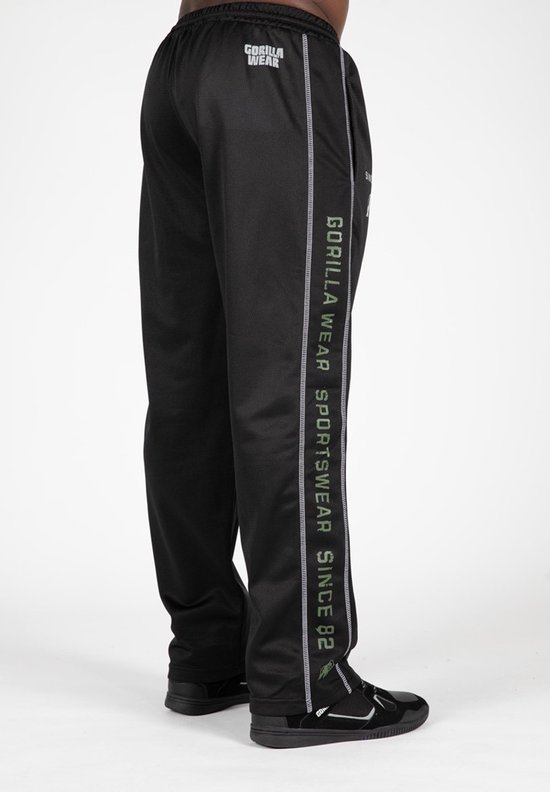 Gorilla Wear Functional Mesh Trainingsbroek - Zwart / Groen - 2XL/3XL van Gorilla Wear — afbeelding 3