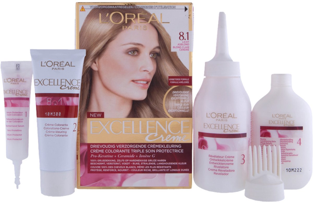 L’Oréal Paris Excellence Crème 8.1 - Licht Asblond - Haarverf