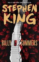 Boekomslag van Billy Summers door Stephen King. Gouden letters op zwarte achtergrond met rode bloemmotieven.