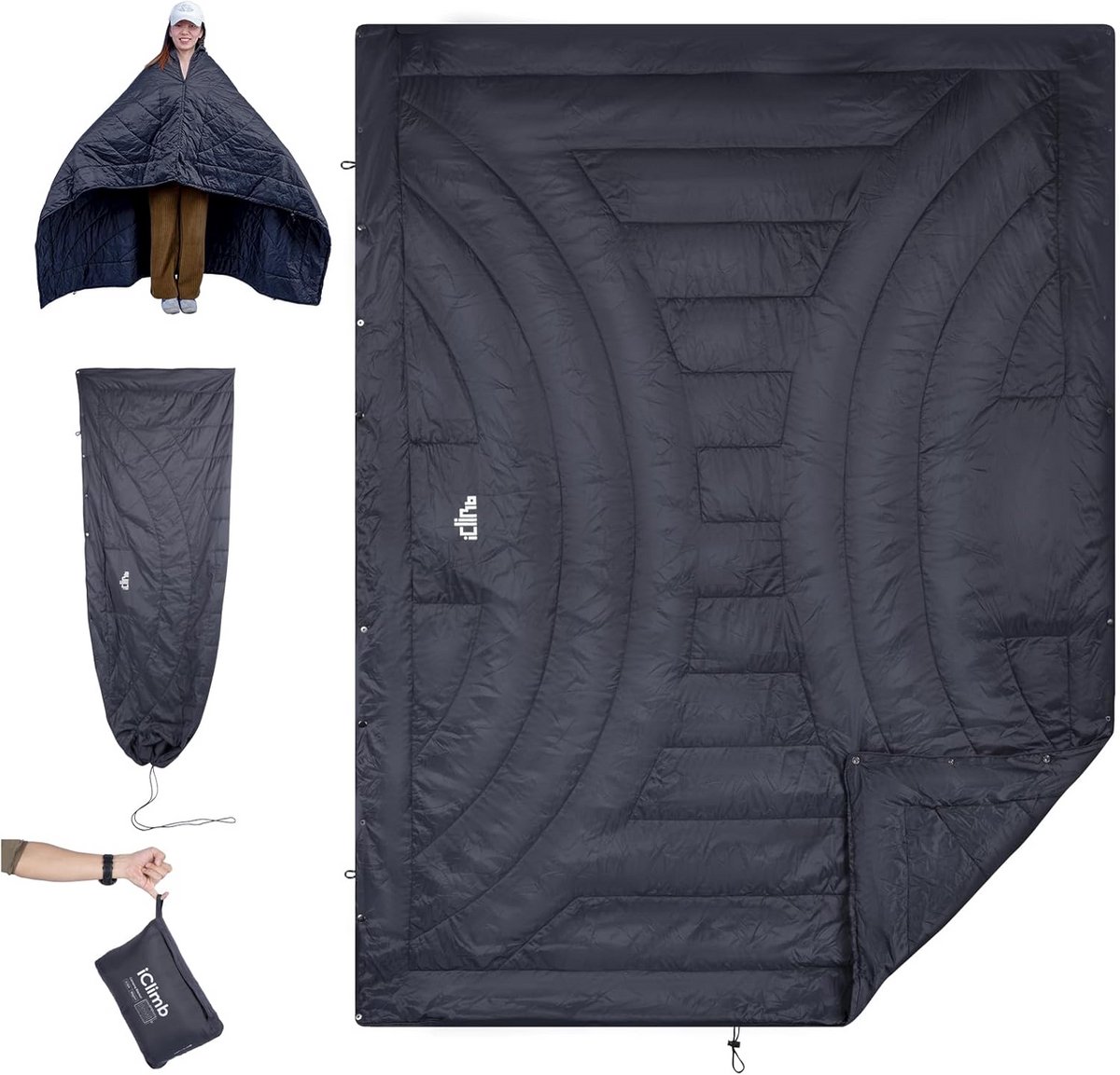 Ultralight Compacte Warmte Deken voor Kamperen en Buitenactiviteiten