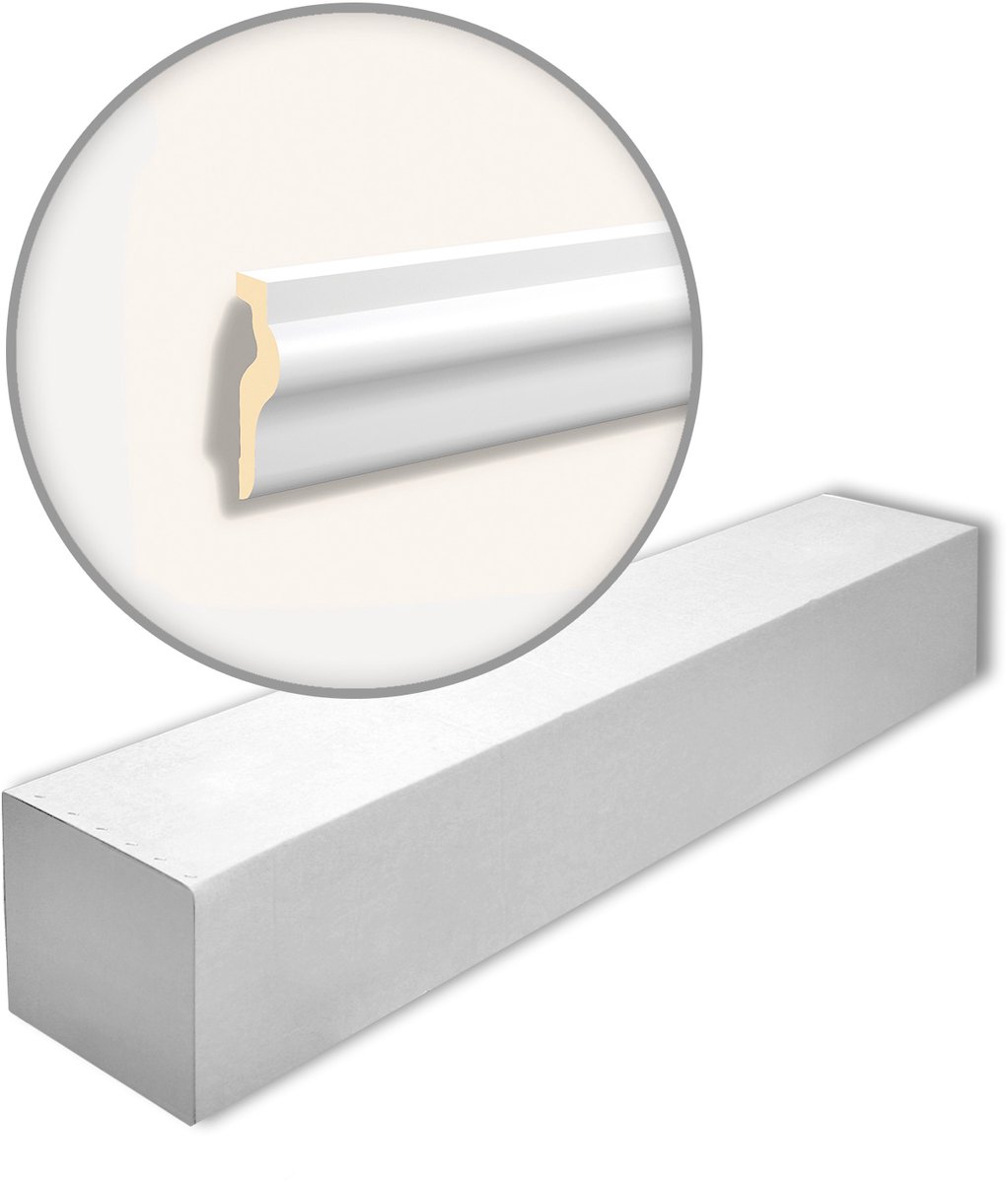 NMC MA13-box DOMOSTYL Noel Marquet 1 doos 5 stukken Deuromlijsting Gevel profiel modern design wit | 10 m