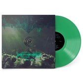 Groene vinyl single van 'Xeno' met de bandnaam 'CROSSFAITH' op de hoes.